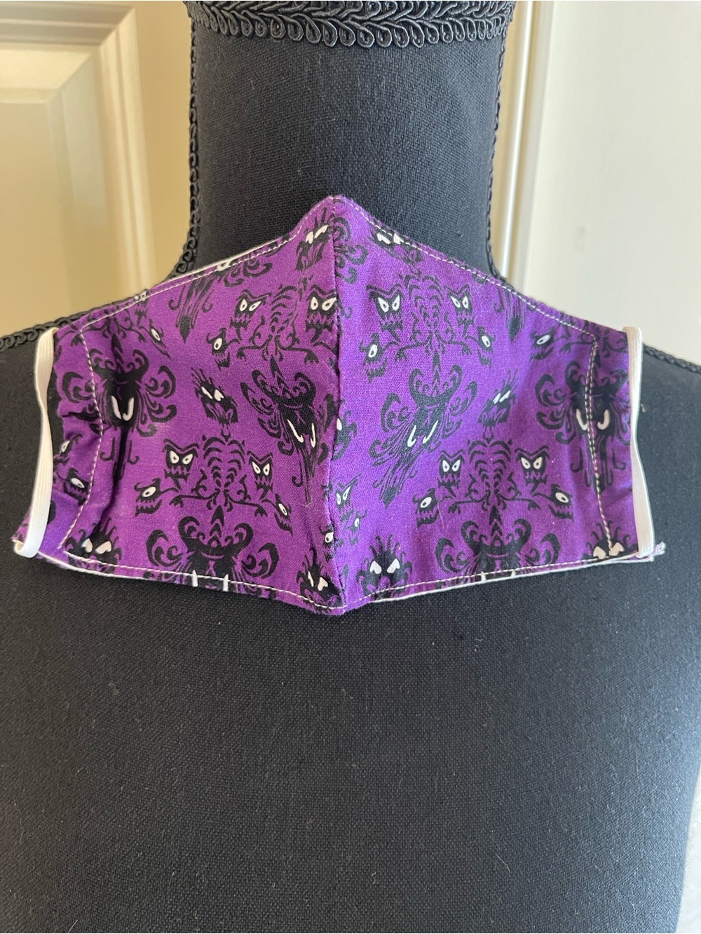 Disney Haunted mansion Purple Patterned Face Mask - No Brand